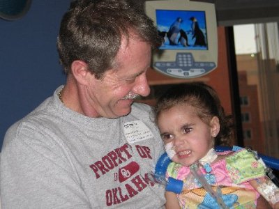 Being silly with Daddy